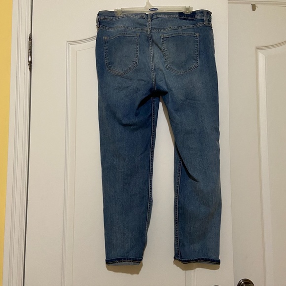 Old Navy blue "boyfriend" jeans, size 12 - Picture 2 of 2